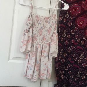 Flower Off The Shoulder Romper
